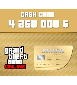 Grand Theft Auto Online - $4,250,000 The Whale Shark Cash Card PC Activation Code Rockstar Games Key GLOBAL